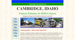 Desktop Screenshot of cambridgeidaho.com